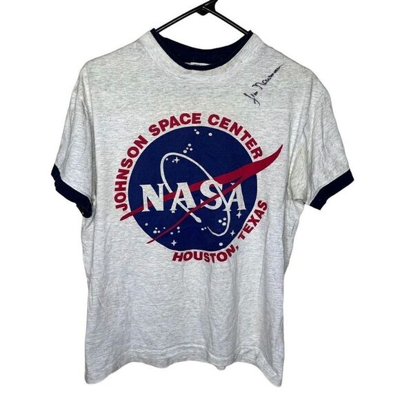 Vintage NASA Signed Single Stitch T Shirt Large - Picture 1 of 9